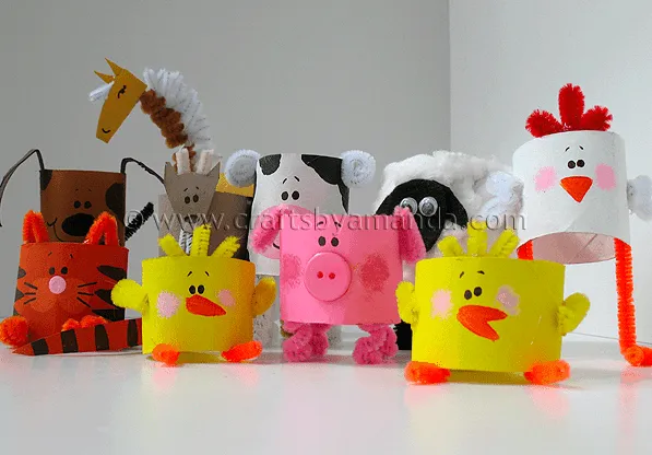 Craft Stick Crafts: Barnyard Farm Animals