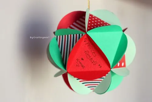 Craftingeek*: Bola Scrapbook ~ carta + dulces + detalle Craftingeek*: Bola Scrapbook ~ carta + dulces + detalle