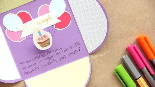 Craftingeek*: Tarjeta scrapbook en 1, 2 x 3 | Proyectos que ...