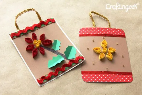 Craftingeek*: Tarjetas para navidad: Filigrana // Quilling card Craftingeek*: Tarjetas para navidad: Filigrana // Quilling card