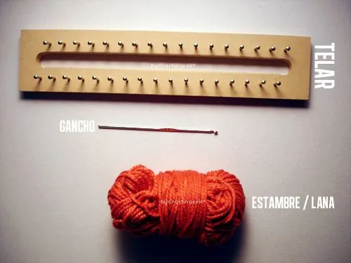 Craftingeek*: Como tejer en telar: Mi primera bufanda