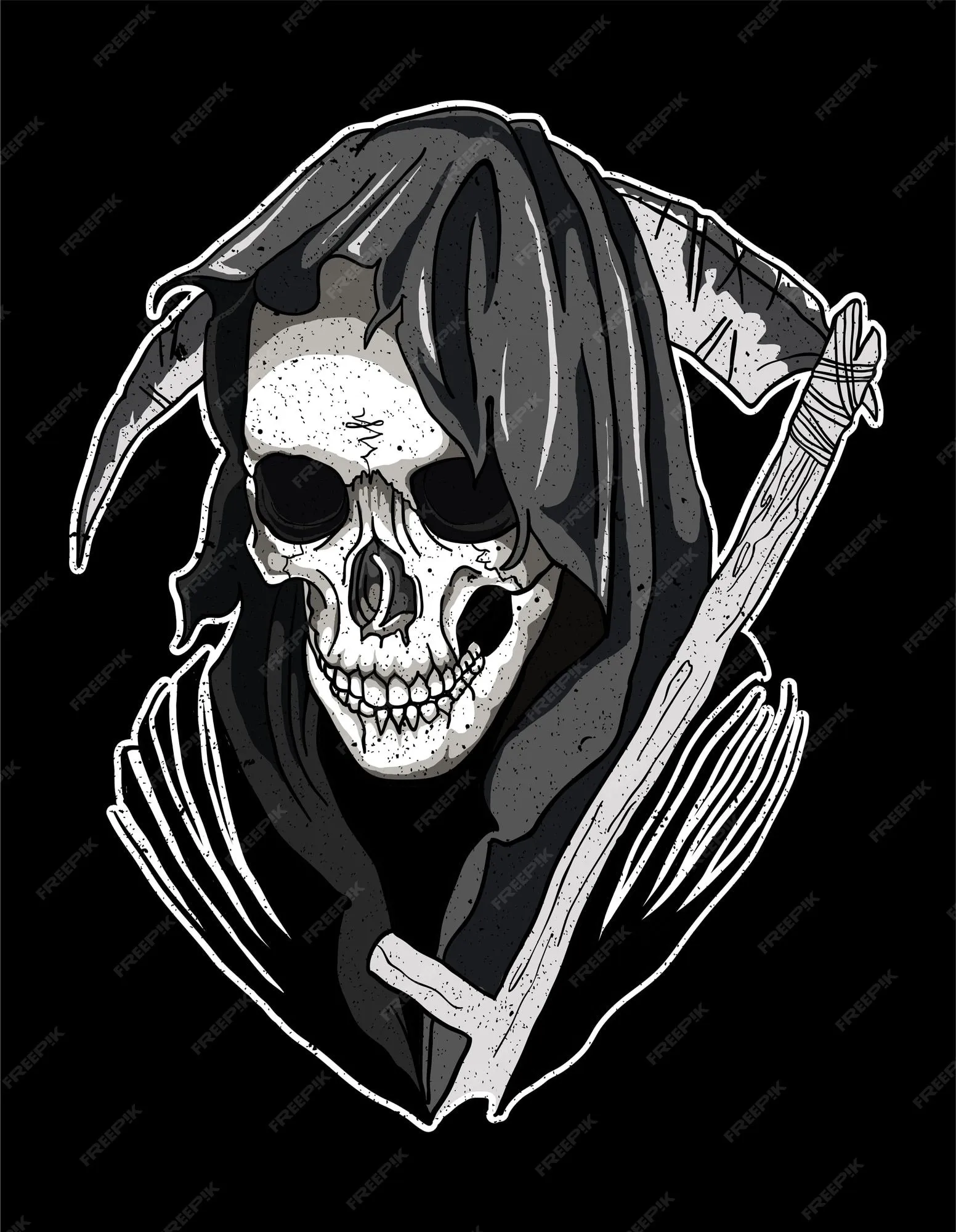 Cráneo santa muerte | Vector Premium