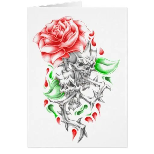 cráneos tribales de los rosas tarjeta de felicitación | Zazzle cráneos tribales de los rosas tarjeta de felicitación | Zazzle