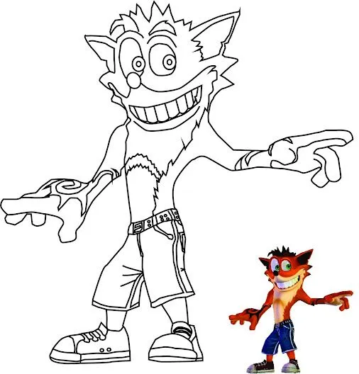 crash para colorear