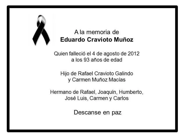 Los Cravioto: A la memoria de Eduardo Cravioto Muñoz Los Cravioto: A la memoria de Eduardo Cravioto Muñoz