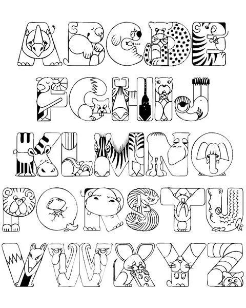 Crazy Zoo Alphabet Coloring Pages | Teaching | Pinterest ... Crazy Zoo Alphabet Coloring Pages | Teaching | Pinterest ...