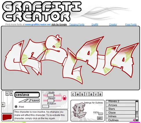 Crea graffitis con tu nombre!!!;) - Taringa!