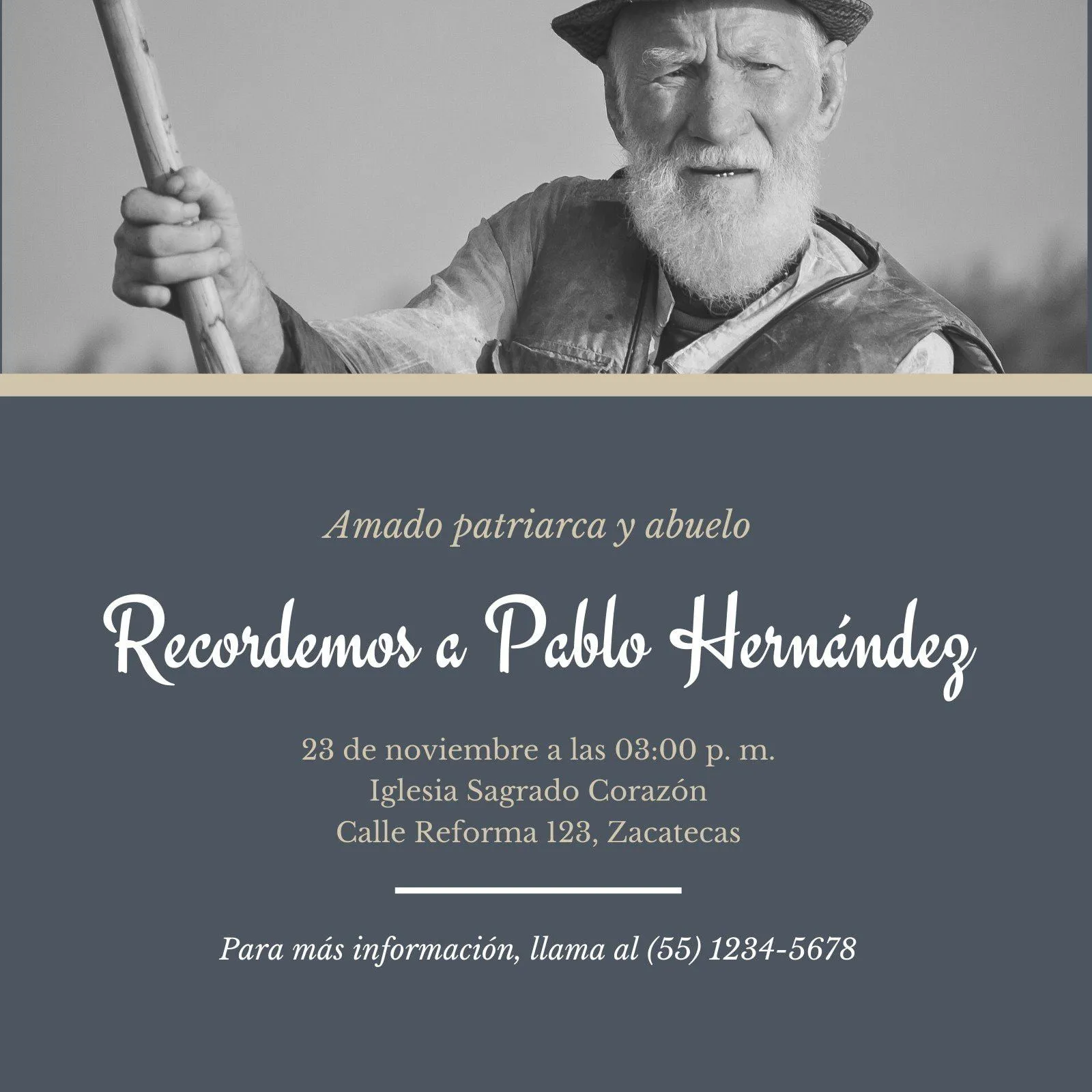 Crea invitaciones para aniversario luctuoso gratis - Canva Crea invitaciones para aniversario luctuoso gratis - Canva