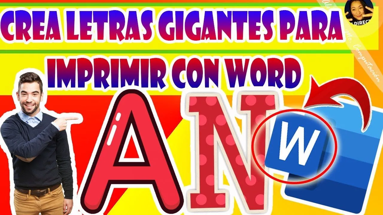 CREA LETRAS GIGANTES PARA IMPRIMIR CON WORD - YouTube CREA LETRAS GIGANTES PARA IMPRIMIR CON WORD - YouTube