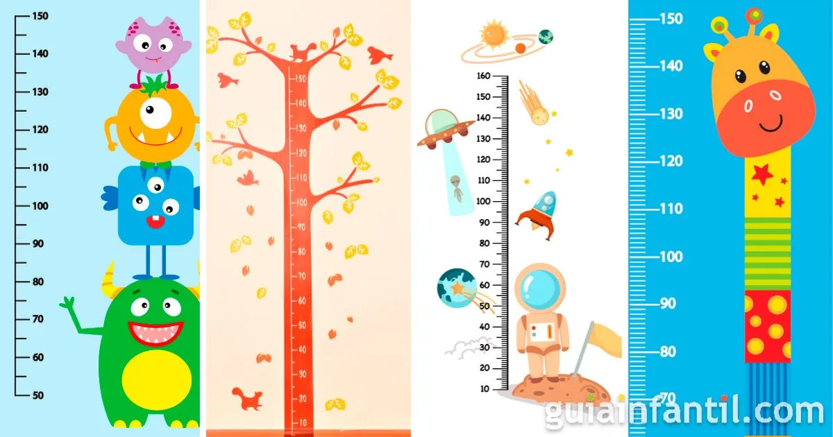 Crea tu medidor de altura casero para medir a los niños en la pared Crea tu medidor de altura casero para medir a los niños en la pared