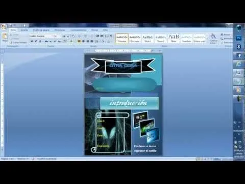 crea portadas con microsoft word bien chidas 2012 - YouTube crea portadas con microsoft word bien chidas 2012 - YouTube