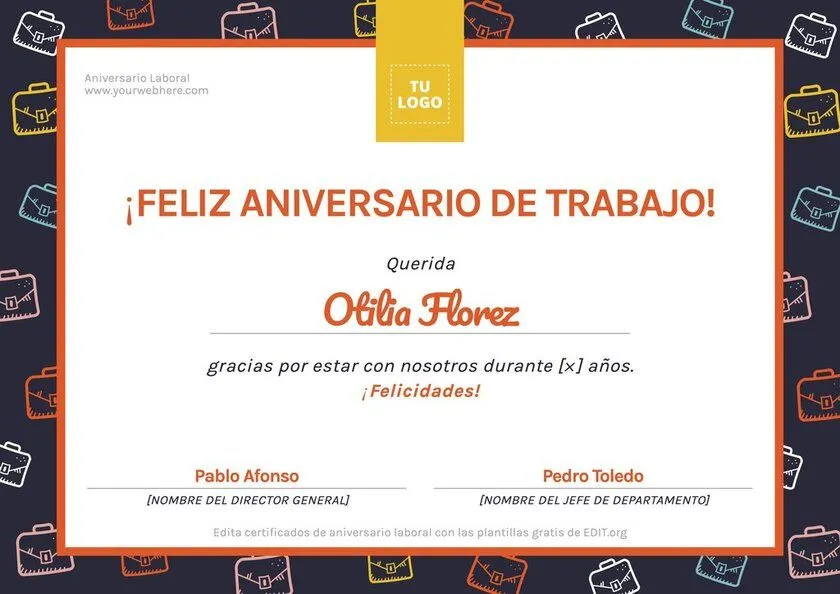 Crea una Tarjeta de Aniversario de Trabajo con plantillas gratis Crea una Tarjeta de Aniversario de Trabajo con plantillas gratis