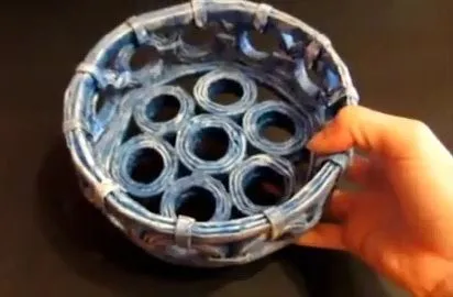 Creación Artesanal Como hacer canastas y centros de mesa con papel ... Creación Artesanal Como hacer canastas y centros de mesa con papel ...