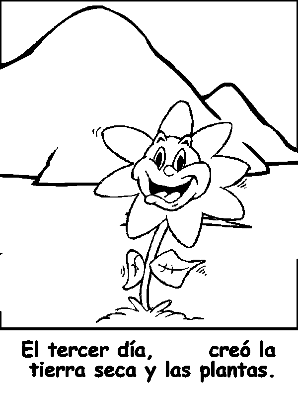 la creación ce Dios Colouring Pages