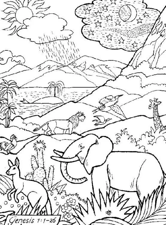 La creacion del mundo dibujo para colorear - Imagui La creacion del mundo dibujo para colorear - Imagui