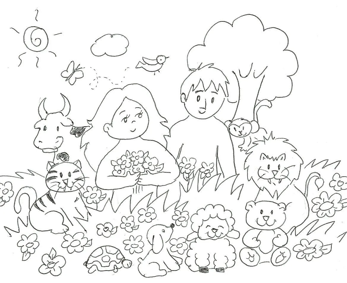 La creacion para niños