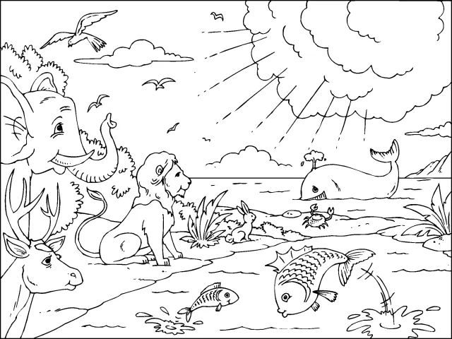 Dibujos para colorear creacion de dios - Imagui Dibujos para colorear creacion de dios - Imagui
