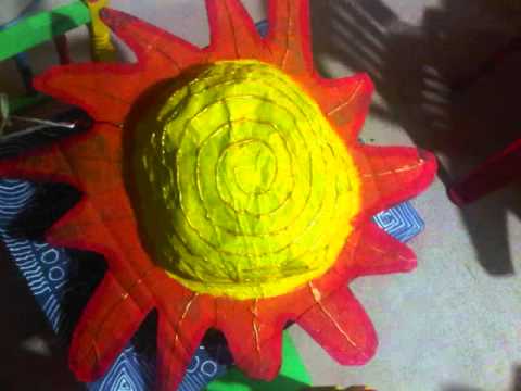 creacion de un sol colgante para salon de clases - YouTube