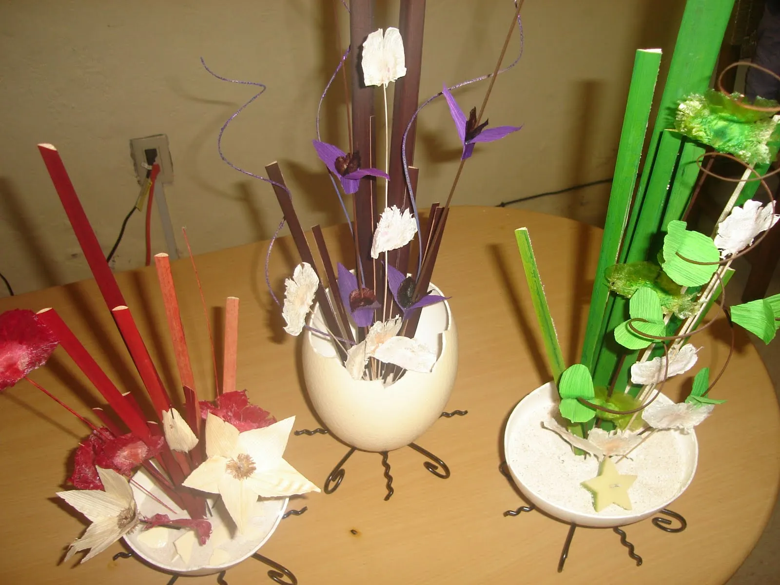 Creaciones de la Abuela Lucy: Centros de mesa con cascarones de ... Creaciones de la Abuela Lucy: Centros de mesa con cascarones de ...