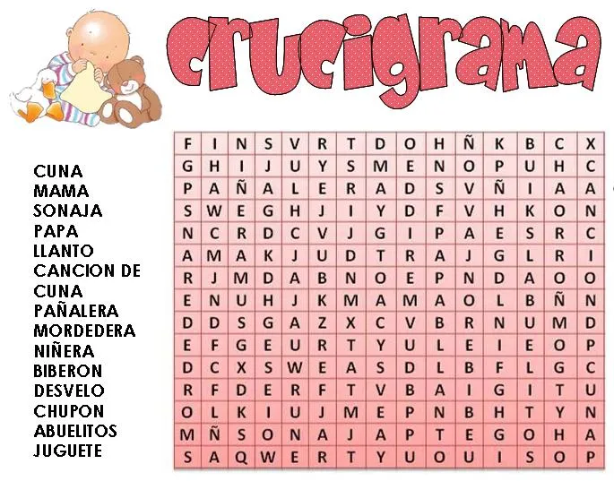 Creaciones con Angel: Mas Juegos de Baby Shower