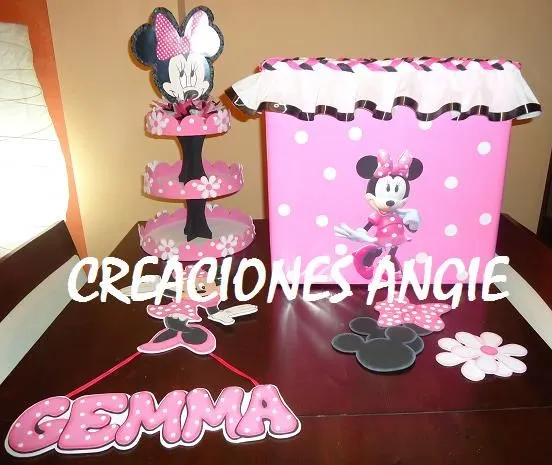 CREACIONES ANGIE SPAIN: DECORACION DE FIESTA MINNIE MOUSE CREACIONES ANGIE SPAIN: DECORACION DE FIESTA MINNIE MOUSE