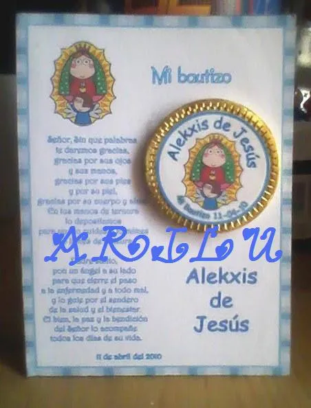 CREACIONES ARILU: CHOCOMONEDAS PARA BAUTIZO CREACIONES ARILU: CHOCOMONEDAS PARA BAUTIZO