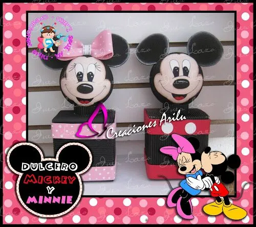 CREACIONES ARILU: DULCERO MINNIE MOUSE DE FOMY