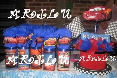 CREACIONES ARILU: DULCEROS Y CENTRO DE MESA CARS CREACIONES ARILU: DULCEROS Y CENTRO DE MESA CARS