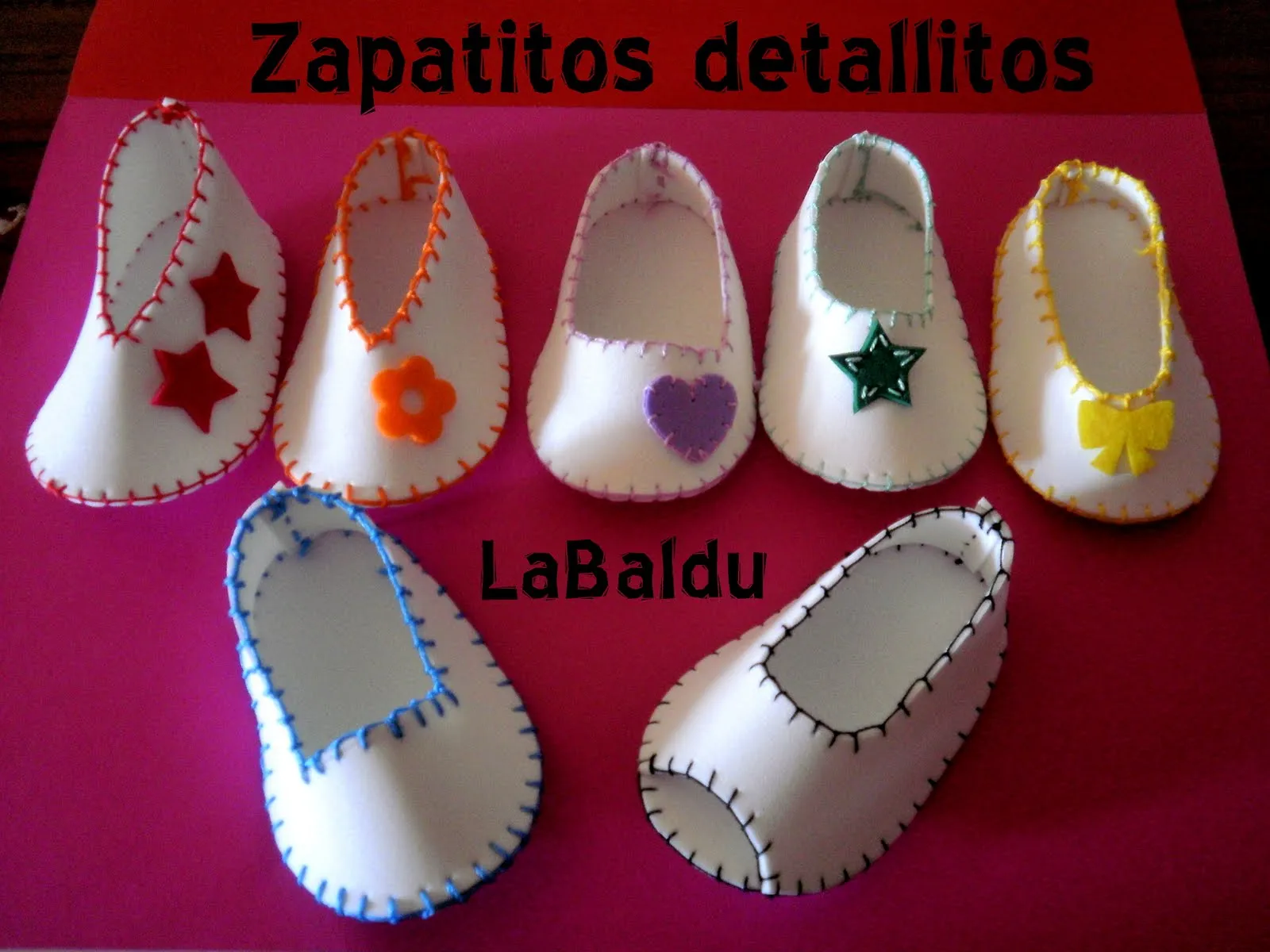 Creaciones ^Baldu^: Zapatitos detallitos La Baldu