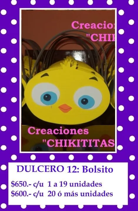 CREACIONES CHIKITITAS - 1.-DULCEROS