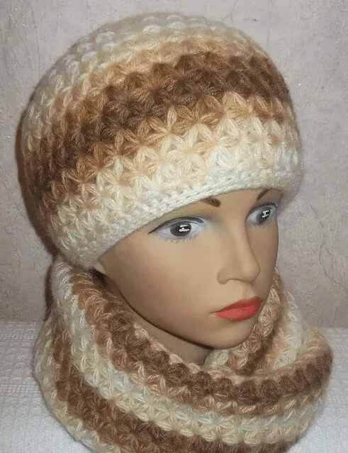 Mis creaciones a crochet y mas...: Conjunto de gorro y bufanda a ...