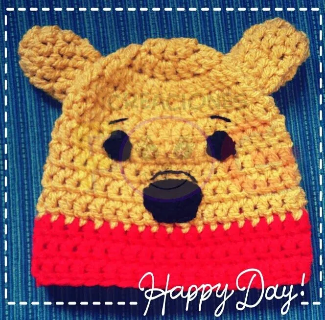 creaciones FOG: Gorro Winnie The Pooh