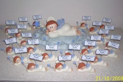 Souvenir para bautismo angelitos - Imagui
