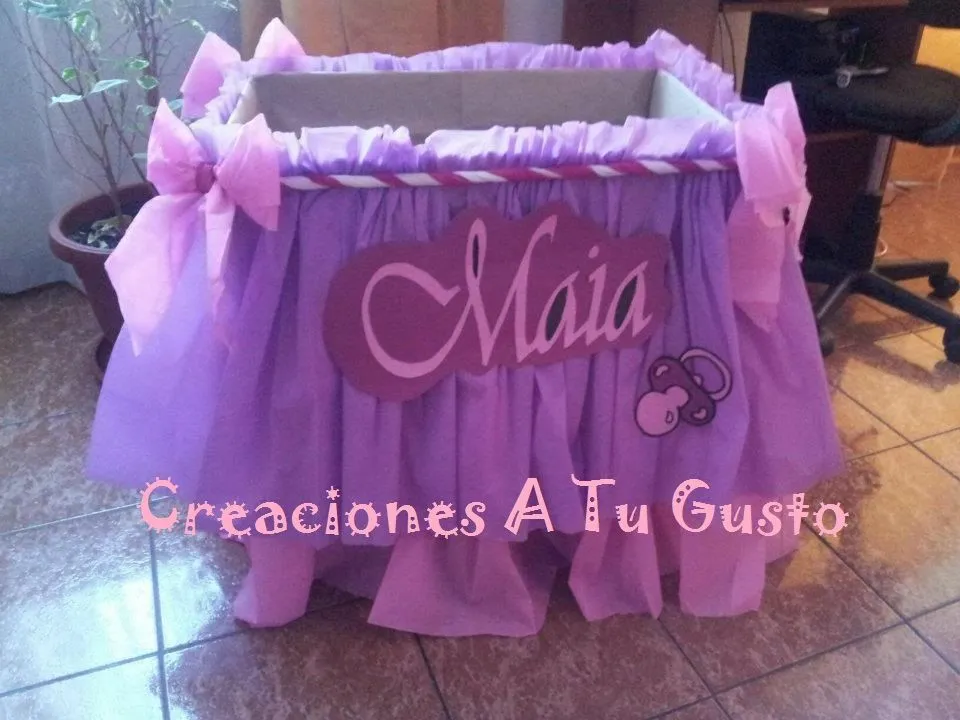 Caja de regalo de niña para baby shower - Imagui