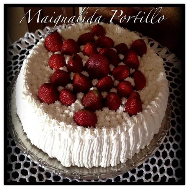 Creaciones Km, un mundo de fantasia : Torta de Fresas con Crema Creaciones Km, un mundo de fantasia : Torta de Fresas con Crema