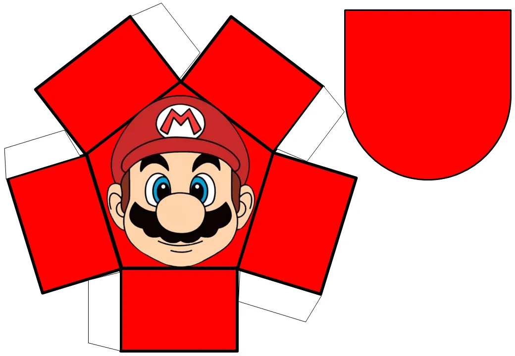 Creaciones Loly: MARIO BROS Gorra de Papel Regalo día del Padre