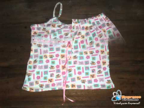 Creaciones Magola - Pijamas Short Dama - YouTube Creaciones Magola - Pijamas Short Dama - YouTube