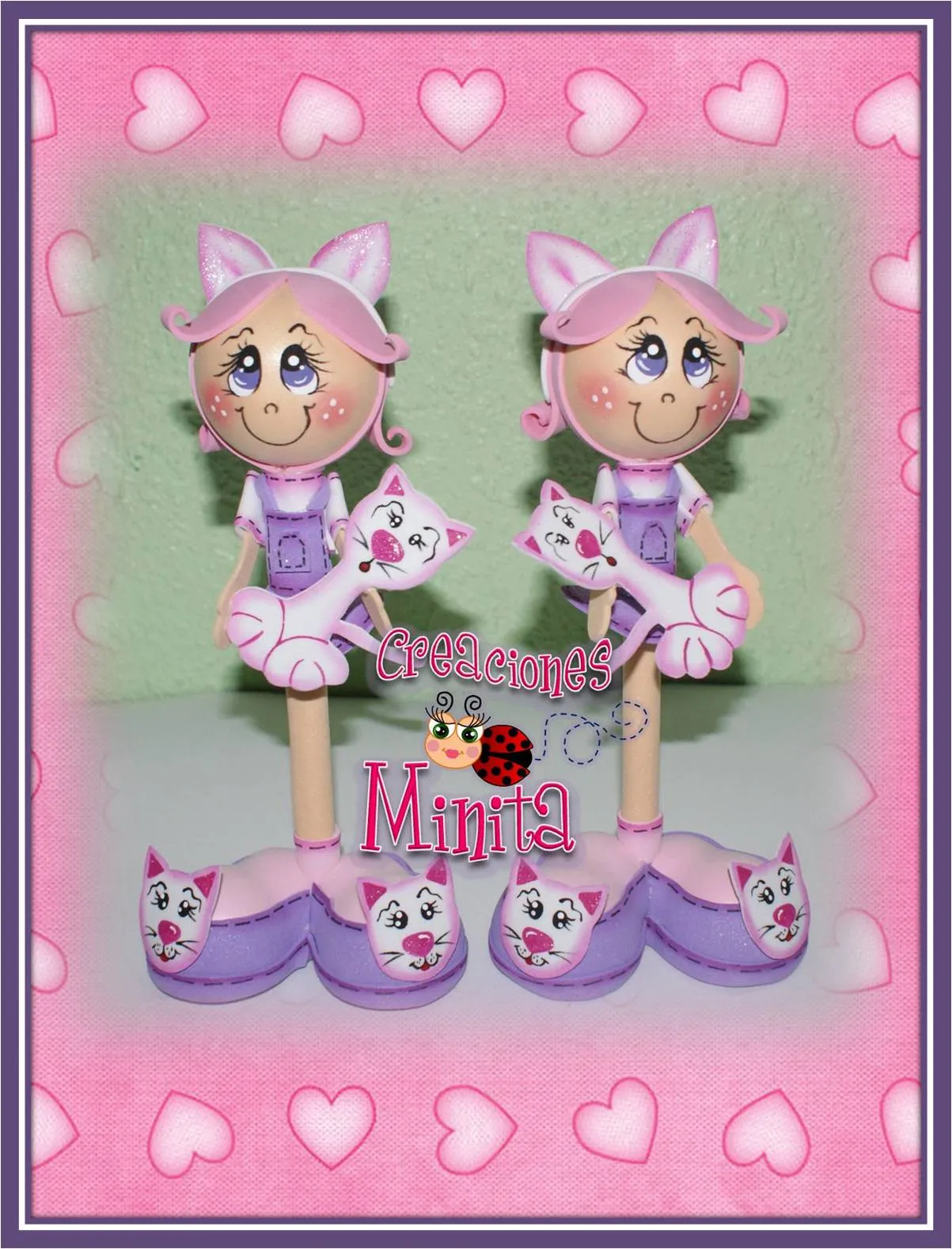 CREACIONES MINITA: Fofupluma Gatita