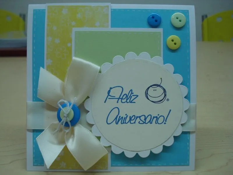 Creaciones en Papel: Tarjetas de aniversario Creaciones en Papel: Tarjetas de aniversario