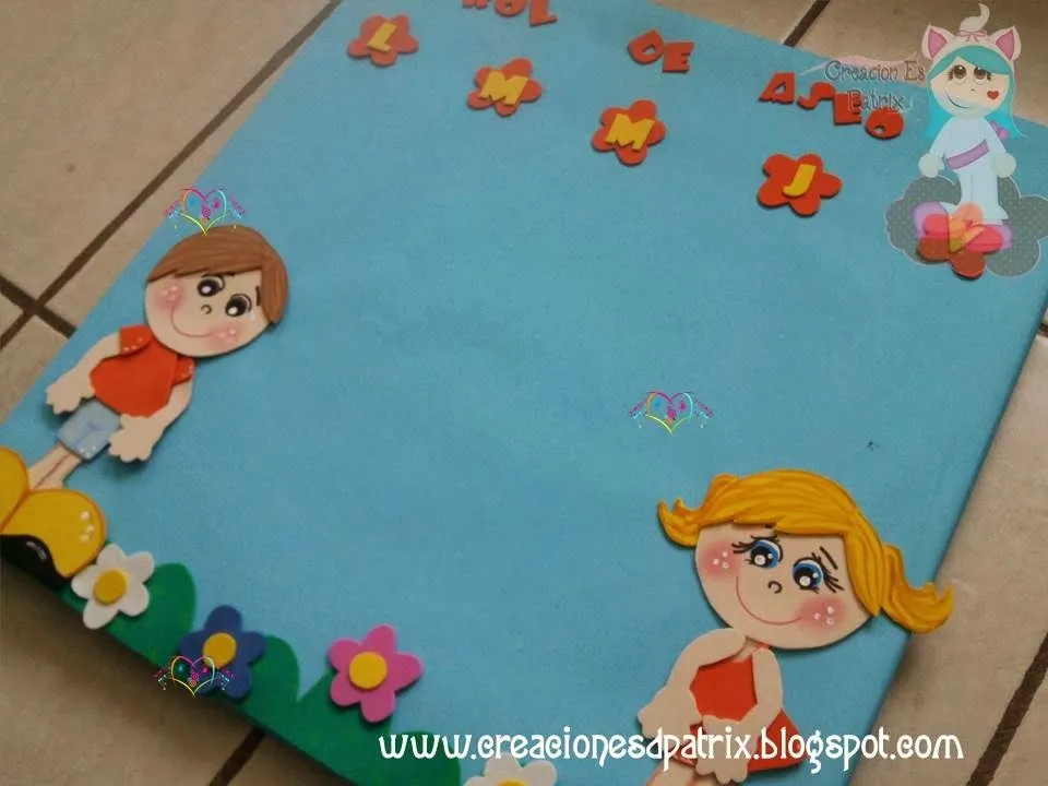 Creaciones Patrix: Kit escolar 2 (Para decorar el aula)