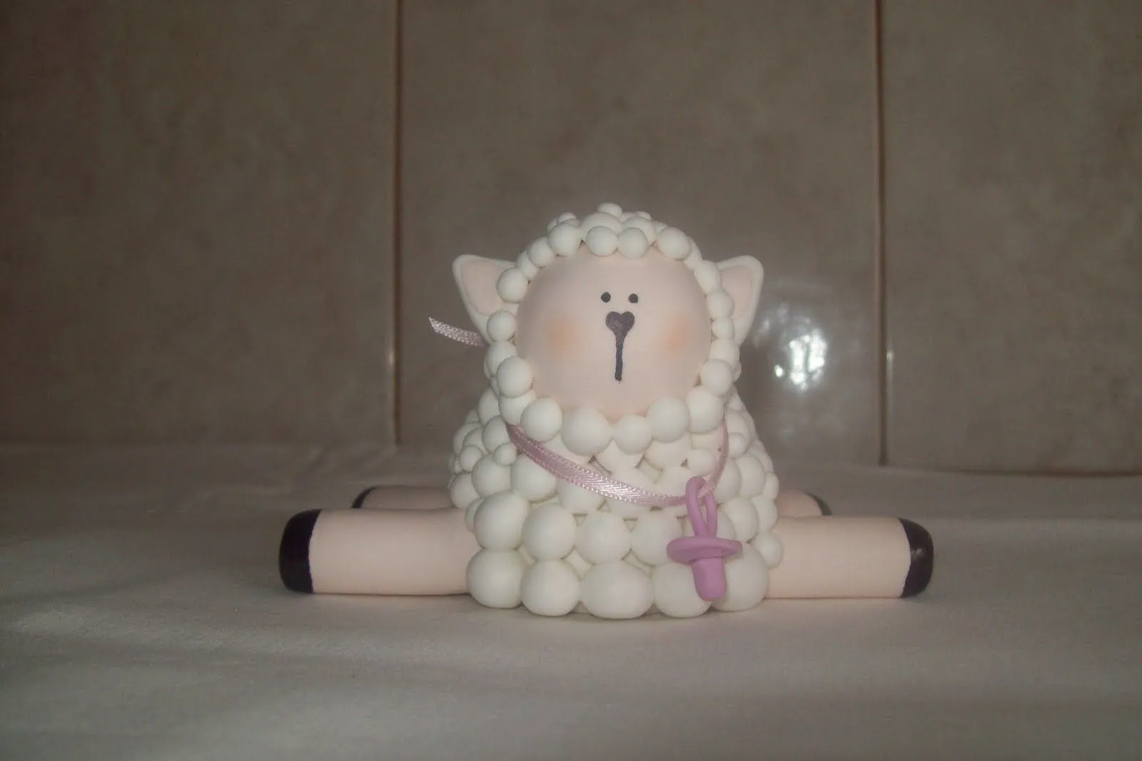 Mis creaciones en porcelana fria: ADORNO PARA TORTA DE BAUTISMO Mis creaciones en porcelana fria: ADORNO PARA TORTA DE BAUTISMO