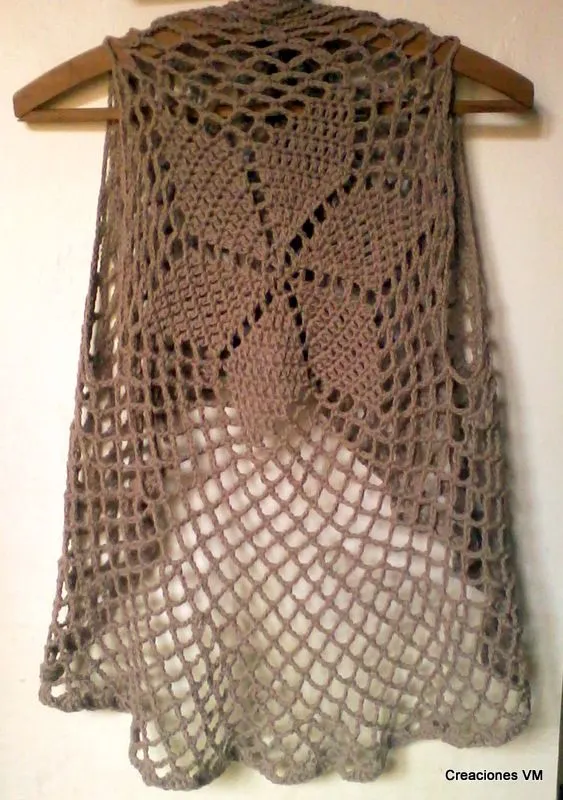 Chalecos calados crochet - Imagui
