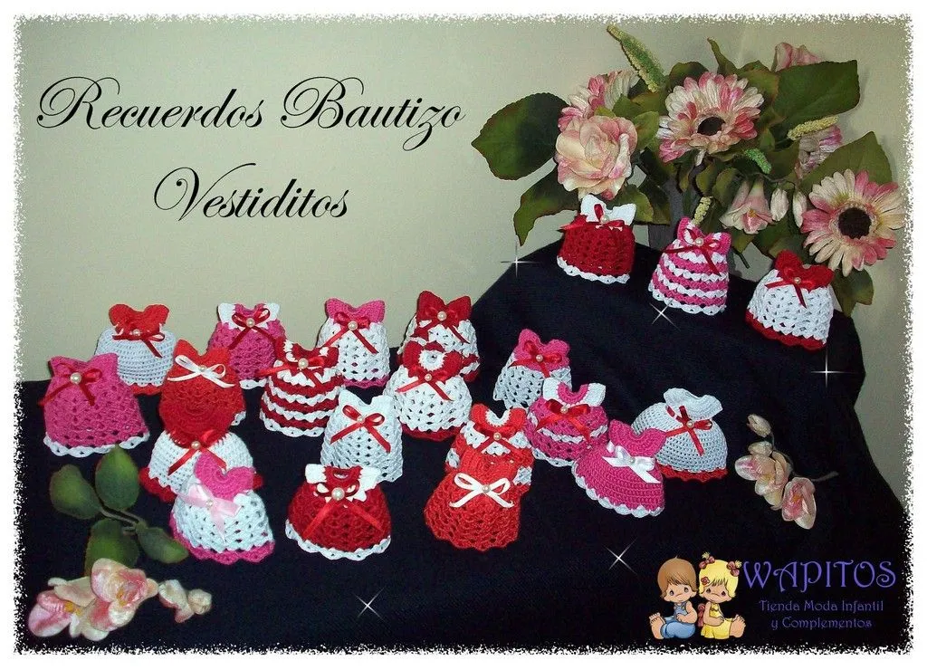 Mis Creaciones Wapitos: Recuerdos bautizo ganchillo Mis Creaciones Wapitos: Recuerdos bautizo ganchillo