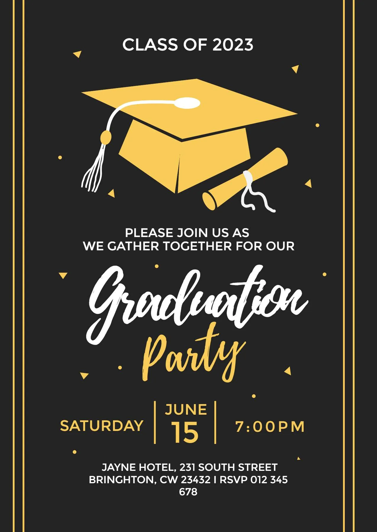 Creador de Invitaciones de Graduación: ¡Invitaciones Inolvidables de Graduación en línea Gratis | Fotor Creador de Invitaciones de Graduación: ¡Invitaciones Inolvidables de Graduación en línea Gratis | Fotor