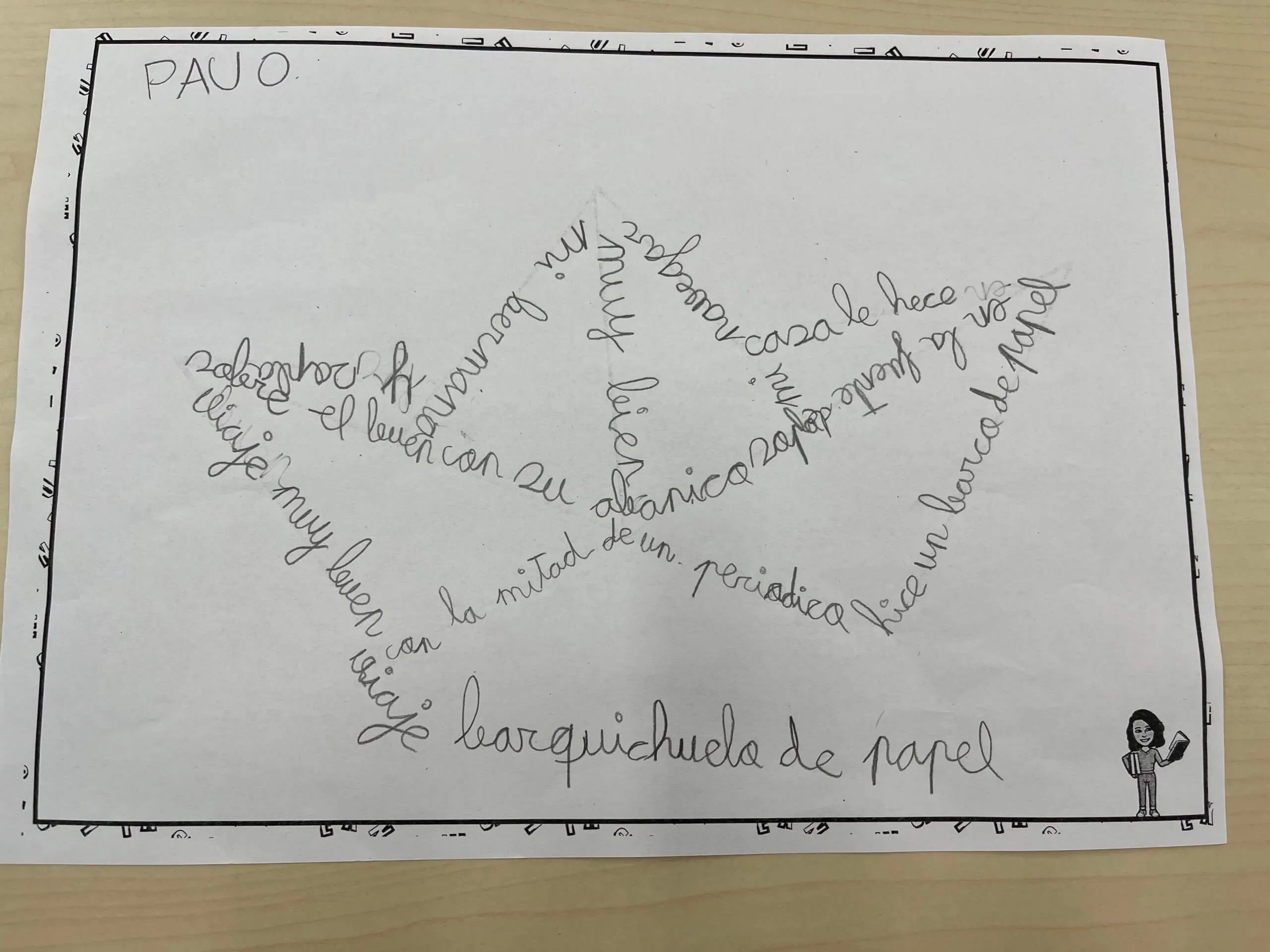 Creamos caligramas a partir de poemas en Primaria - MRE