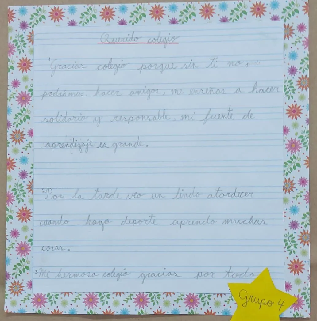 Creamos poemas para nuestro colegio - Colegio Santísimo Nombre de Jesús Creamos poemas para nuestro colegio - Colegio Santísimo Nombre de Jesús