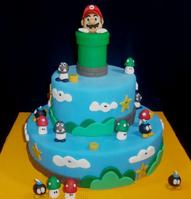 Creando en azucar: TORTA MARIO BROS II