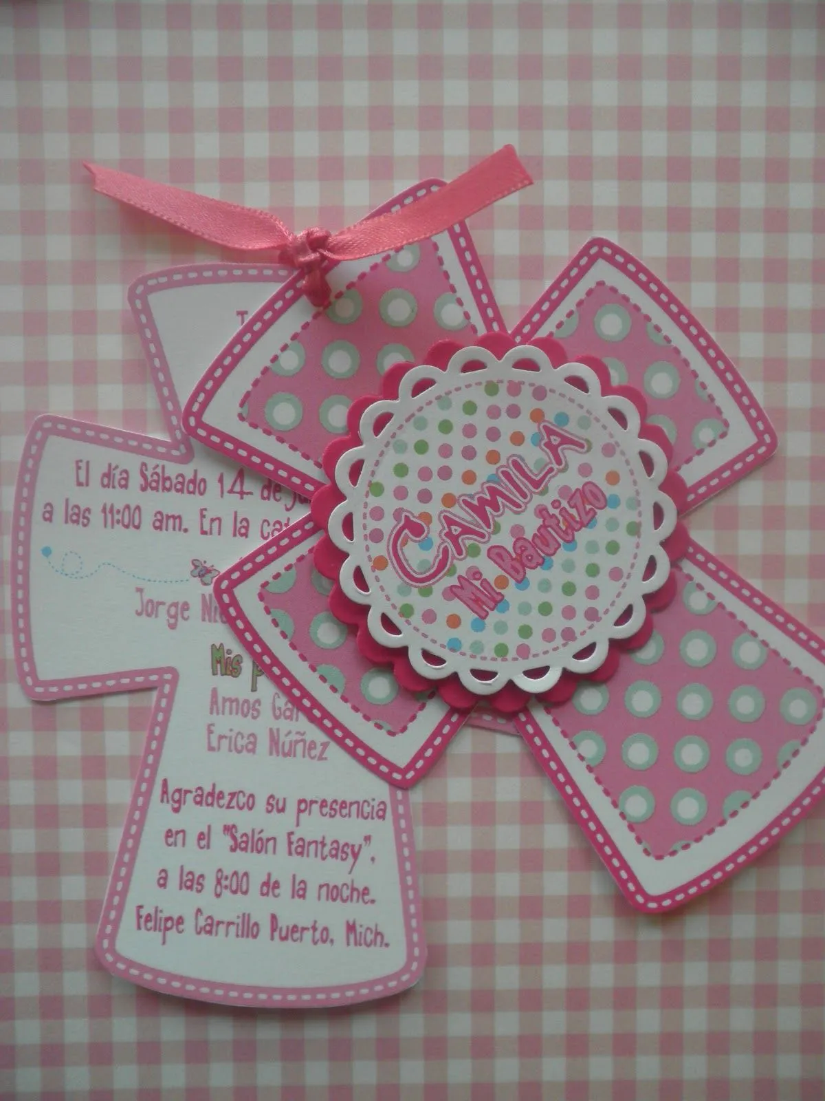 CREANDO- Diseño Gráfico.Impresión.Scrapbook: Invitación para Bautizo CREANDO- Diseño Gráfico.Impresión.Scrapbook: Invitación para Bautizo
