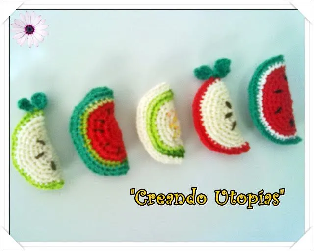Creando Utopias: "Frutas Tejidas"-Paso a Paso Nº1