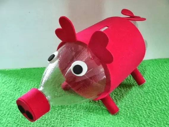 Como Puedo Crear: Alcancia con Botella Reciclada. Tutorial Como Puedo Crear: Alcancia con Botella Reciclada. Tutorial